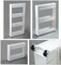 Basicwise Slim Storage Cart - 4 Tier Rolling Organizer Cabinet with Adjustable Shelves, Wheels, Freestanding, Fits Between Fridge and Counter, for Kitchen, Bathroom, Laundry, 4.75" W x 40.2" H, White